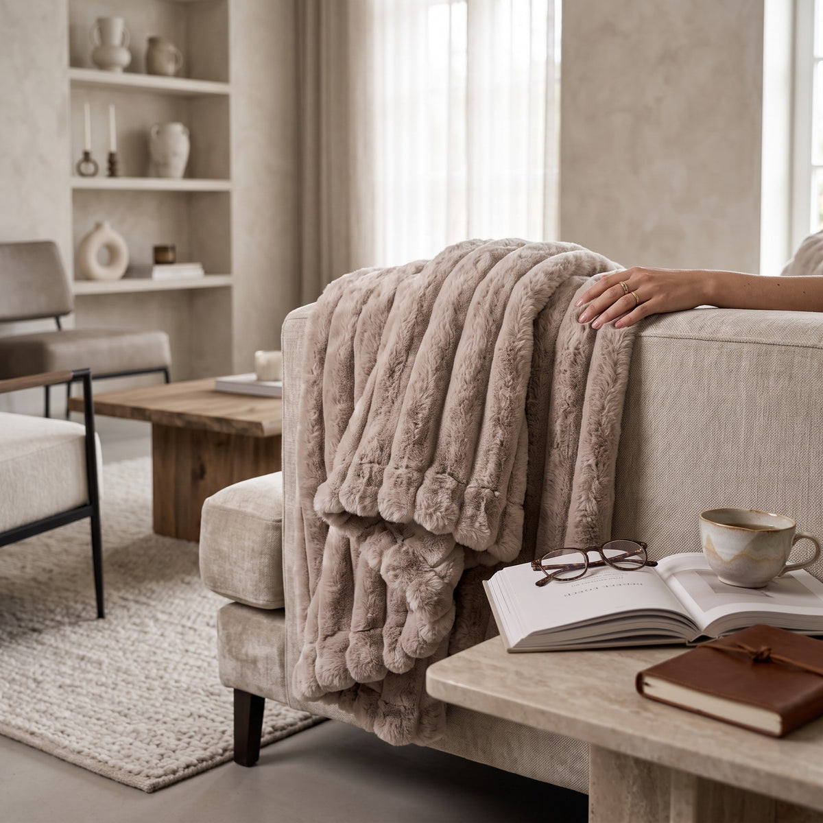 PTMD | Divvo Plaid Beige L