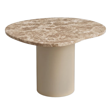 PTMD | Lunaro Salontafel | Donkerbeige Marmer Organisch S Hoog - PTMD - Woonboutique