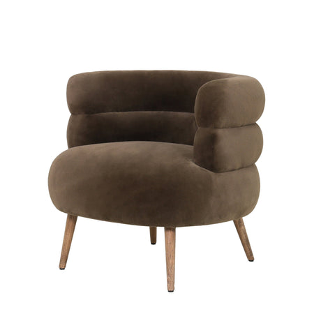 PTMD | Nelly Fauteuil | Dark Brown - PTMD - Woonboutique