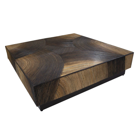 PTMD | Casablanca Salontafel | Bruin Vierkant met Afgeronde Hoeken - PTMD - Woonboutique