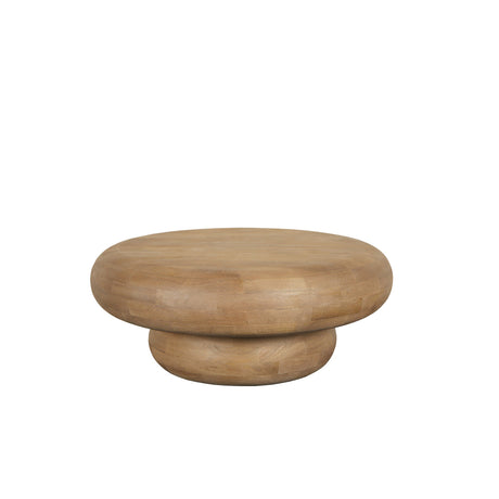PTMD | Kedan Salontafel | Lichtbruin Mangohout Rond - PTMD - Woonboutique
