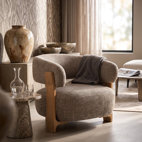 PTMD | Mire Fauteuil | Taupe - PTMD - Woonboutique