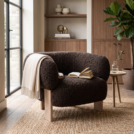 PTMD | Nomy Fauteuil | Brown - PTMD - Woonboutique